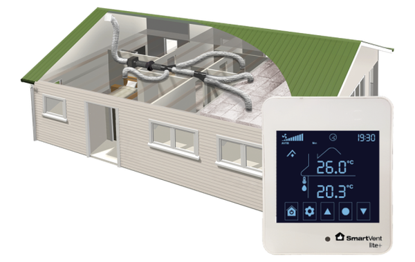 SmartVent Lite+ home ventilation system kit with controller