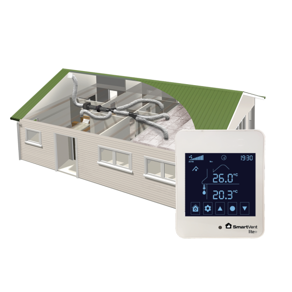 SmartVent Lite+ home ventilation system kit with controller